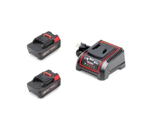 KIT INCL. 2x 18V 2.5AH BATTERIJEN EN OPLADER